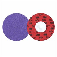 3M™ Cubitron™ 3 Roloc™ hållbar kantrondell 1184F, 60+ YF-vikt, TR, lila, 76 mm, 50/kartong, 200 st/f