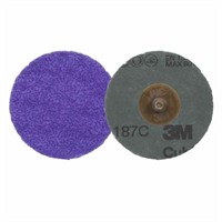 3M™ Cubitron™ 3 Roloc™ Fiberrondell 1187C, 36+, TR, lila, 51 mm, 50/kartong, 200 st/förpackning