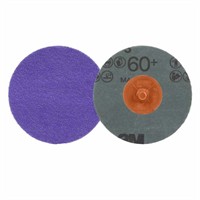 3M™ Cubitron™ 3 Roloc™ Fiberrondell 1187C, 60+, TR, lila, 76 mm, 50/kartong, 200 st/förpackning