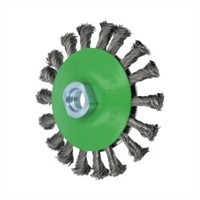 Flexovit Koniska axialborstar med tvinnad tråd 115x15xM14 Rostfri