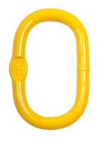 Toppögla 6/7 mm, klass 80, WLL 1,6 t, målad gul, EN 1677