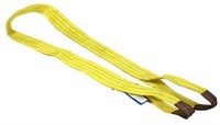 Bandstropp duplex 3,0 t, längd 6,0 m, bredd 90 mm, polyester, gul, EN 1492-1