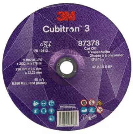 3M™ Cubitron™ 3 kapskiva 230X2,5mm T42