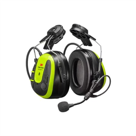 3M PELTOR WS ALERT X-headset, ljusgula kåpor, med hjälmfäste, kompatib