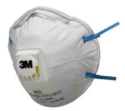 3M™ Filtrerande halvmask, FFP2, med ventil, 8822