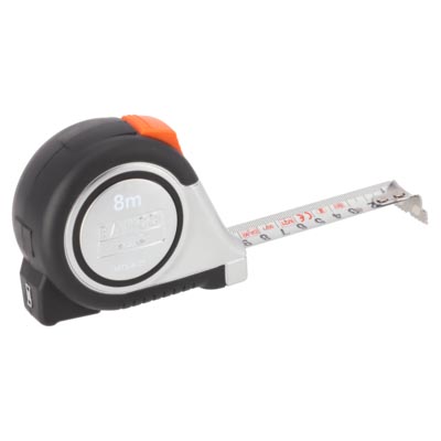 MÅTTBAND 8 M 25 MM ROSTFRITT