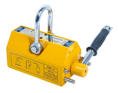 Permanent magnet lyfthandske 0,6 / 0,2 t, säkerhetsfaktor 3:1