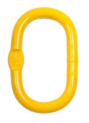 Toppögla 16/13 mm, klass 80, WLL 8,0 t, målad gul, EN 1677