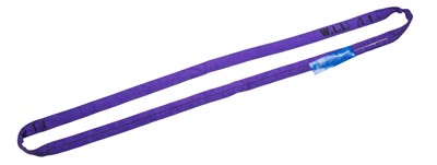 Rundsling 1,0 t, längd 1,0 / 2,0 m, polyester, lila, EN 1492-2