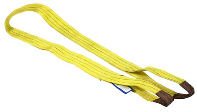 Bandstropp duplex 3,0 t, längd 6,0 m, bredd 90 mm, polyester, gul, EN 1492-1