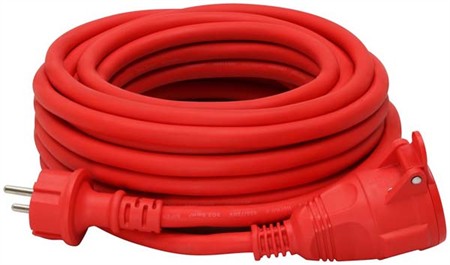 Skarvkabel 1-fas, 10 m, 3G2,5 mm², IP44