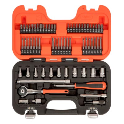 Bacho Hylsnyckelsats 1/4" med 65 delar