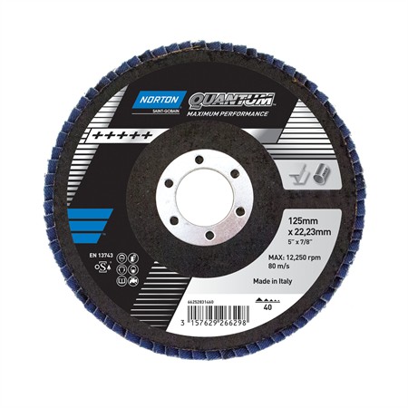 Lamellrondell konvex quantum sg  125x22 r996 p40
