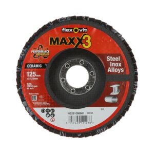Lamellrondell konvex MAXX3 flx 125x22 r980P P60